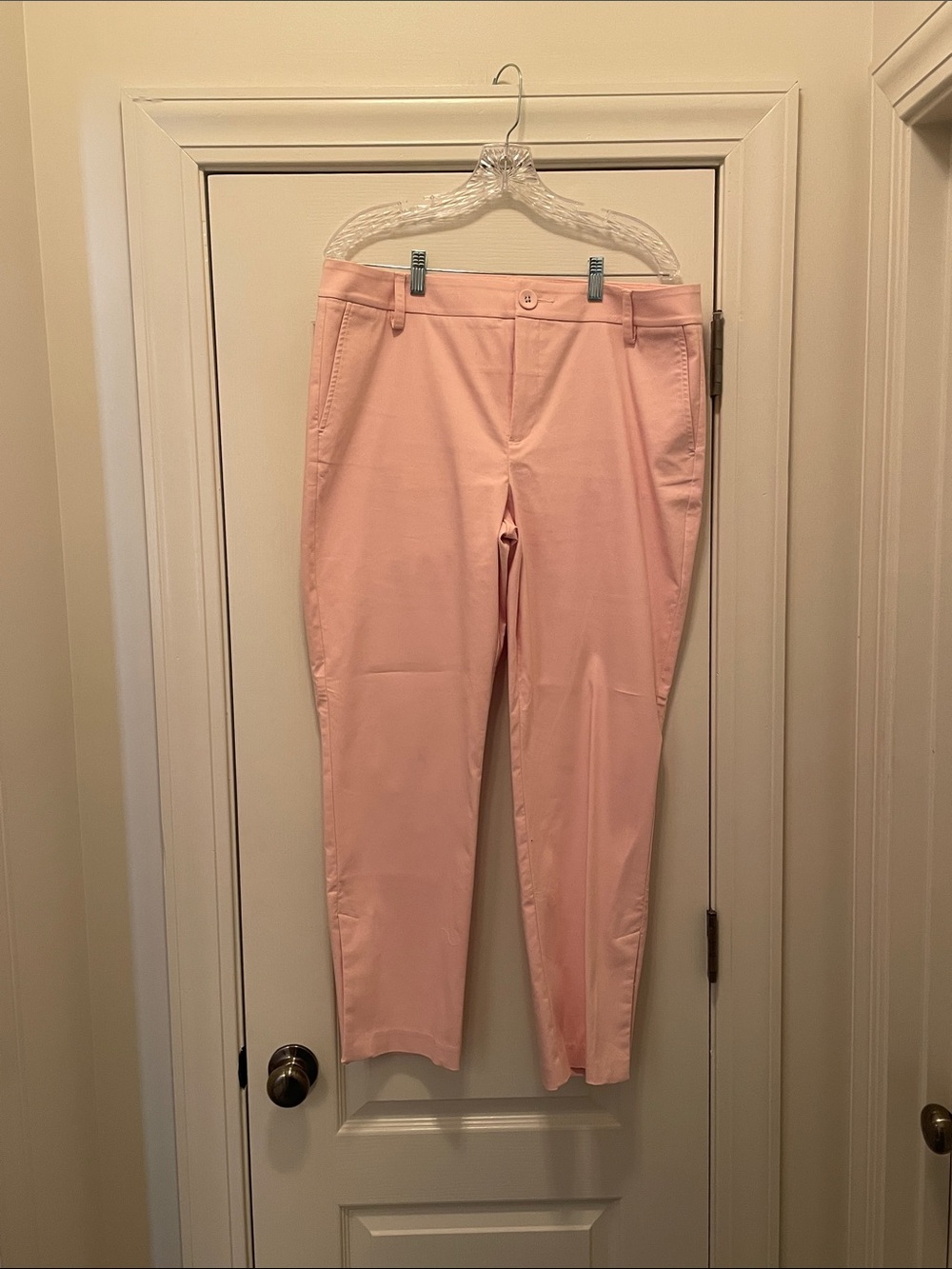 CAbi Blush Pink Slim Ankle Pants